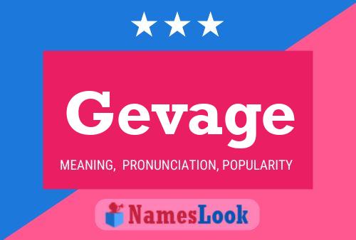 Gevage Name Poster