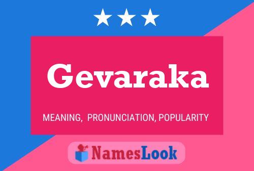 Gevaraka Name Poster