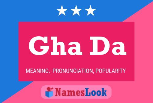 Gha Da Name Poster