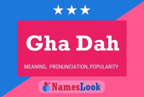 Gha Dah Name Poster