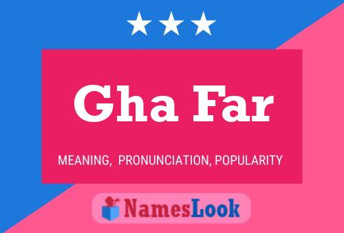 Gha Far Name Poster