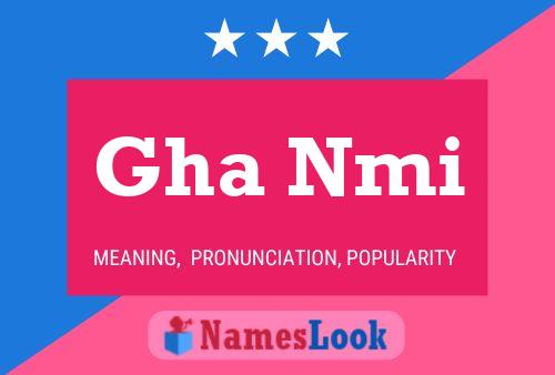 Gha Nmi Name Poster