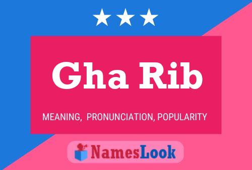 Gha Rib Name Poster