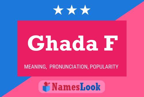 Ghada F Name Poster