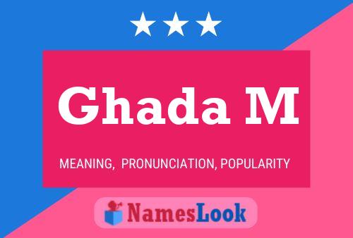 Ghada M Name Poster