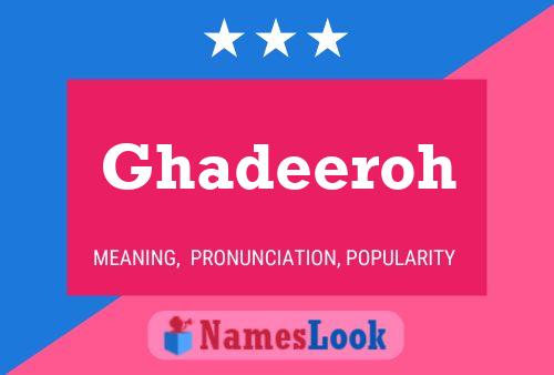 Ghadeeroh Name Poster