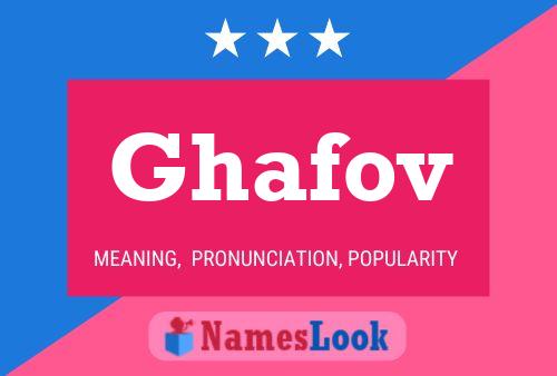 Ghafov Name Poster