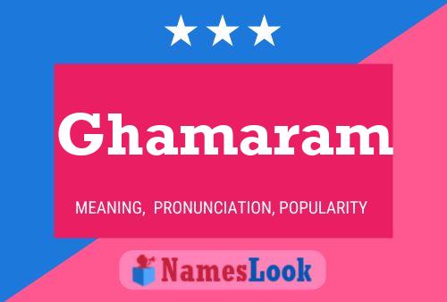 Ghamaram Name Poster