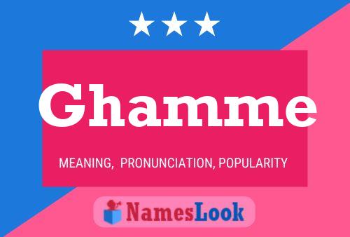 Ghamme Name Poster