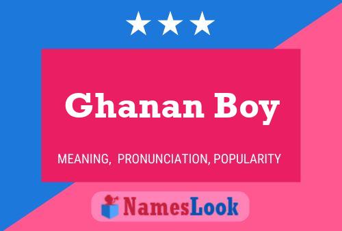 Ghanan Boy Name Poster