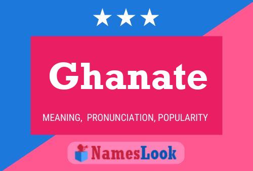 Ghanate Name Poster