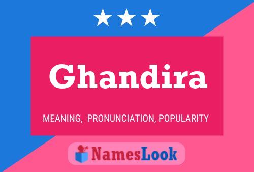 Ghandira Name Poster