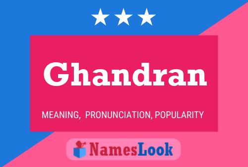 Ghandran Name Poster