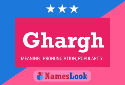 Ghargh Name Poster