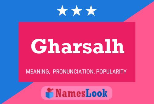 Gharsalh Name Poster