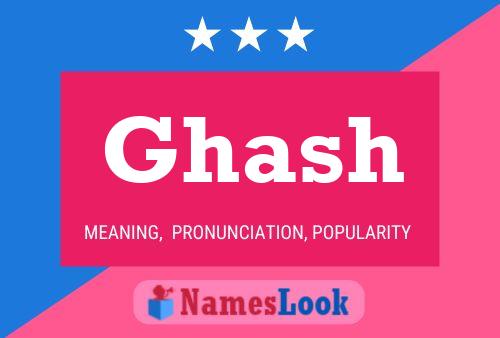 Ghash Name Poster