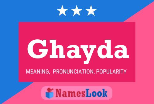 Ghayda Name Poster