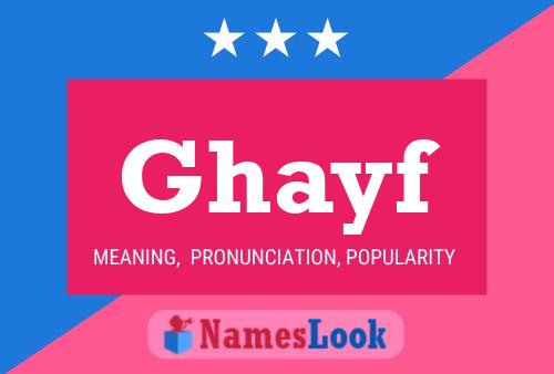 Ghayf Name Poster