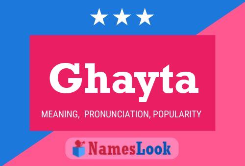 Ghayta Name Poster