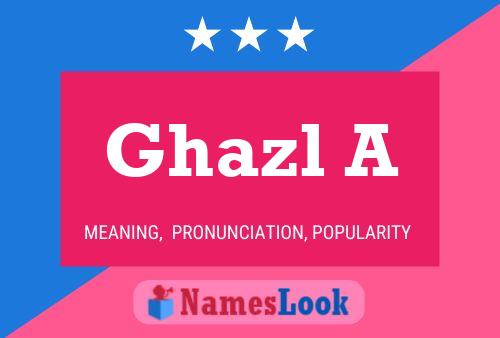 Ghazl A Name Poster