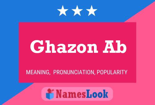 Ghazon Ab Name Poster