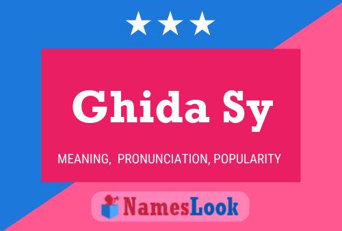 Ghida Sy Name Poster