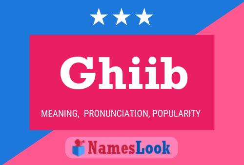 Ghiib Name Poster