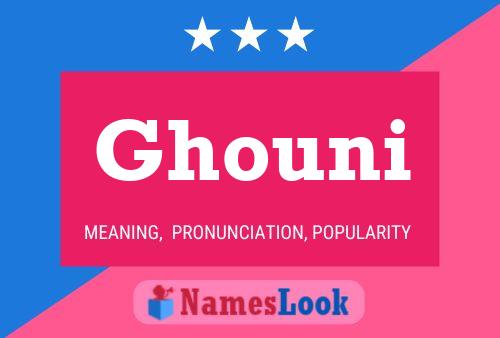 Ghouni Name Poster