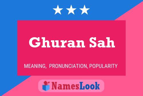 Ghuran Sah Name Poster