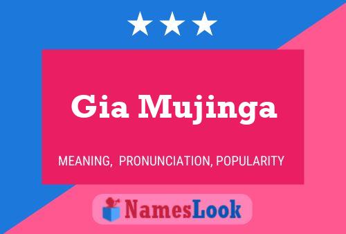 Gia Mujinga Name Poster