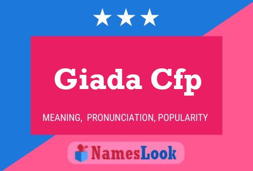 Giada Cfp Name Poster