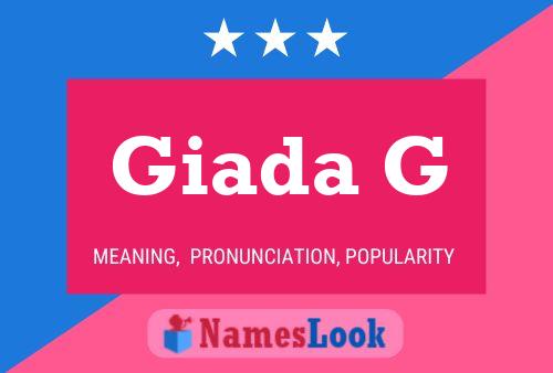 Giada G Name Poster