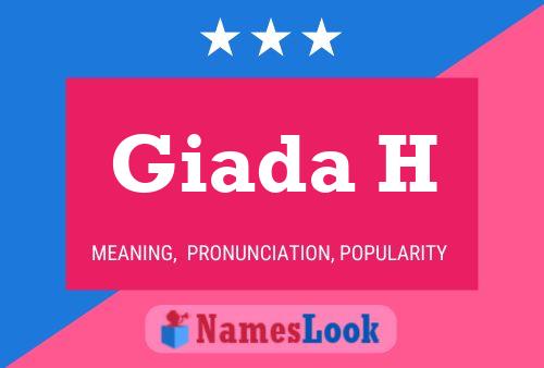 Giada H Name Poster