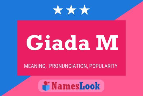 Giada M Name Poster