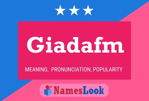 Giadafm Name Poster