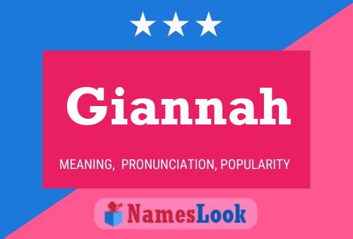 Giannah Name Poster