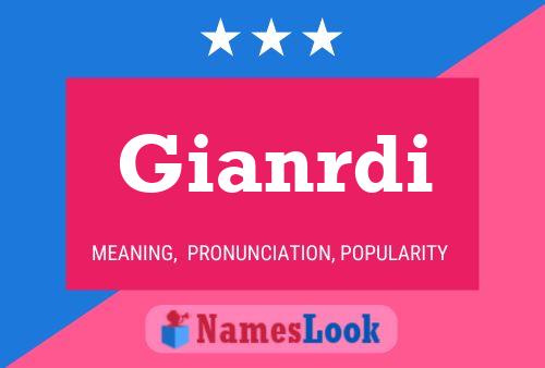 Gianrdi Name Poster