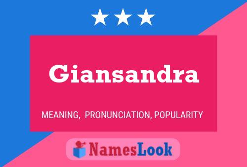 Giansandra Name Poster