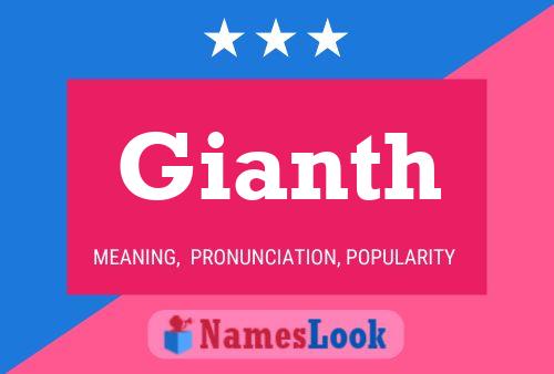 Gianth Name Poster