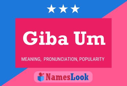 Giba Um Name Poster