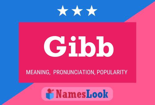 Gibb Name Poster