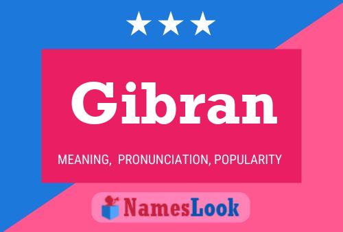 Gibran Name Poster