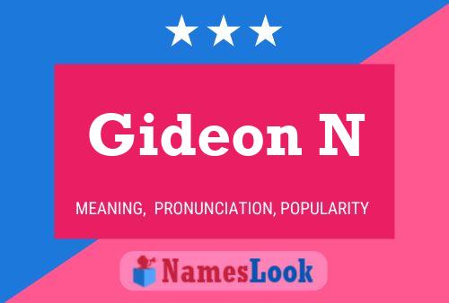 Gideon N Name Poster