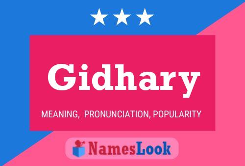 Gidhary Name Poster