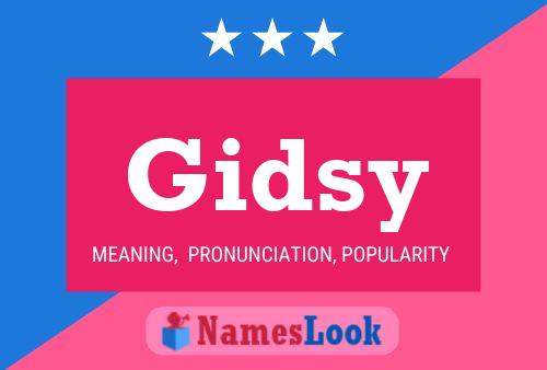 Gidsy Name Poster