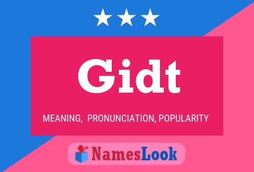 Gidt Name Poster