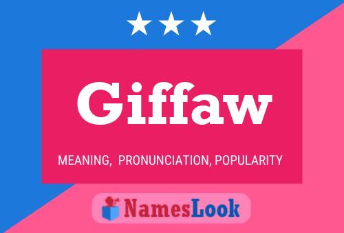 Giffaw Name Poster