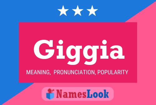 Giggia Name Poster