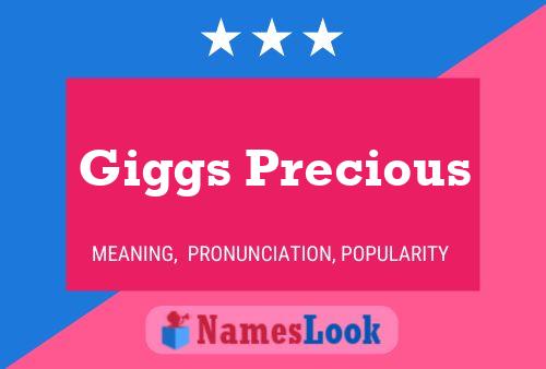 Giggs Precious Name Poster