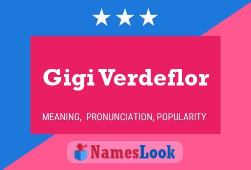 Gigi Verdeflor Name Poster